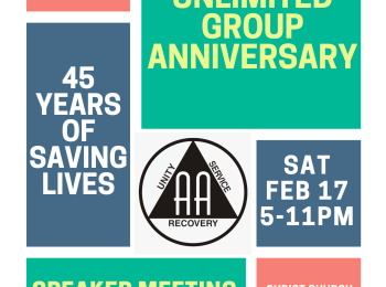 Recovery Unlimited Group Anniversary
