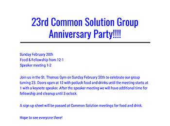Common Solution 23rd Anniversary