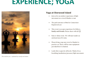 Intergroup Outdoor Experience; Yoga – 7/13/24