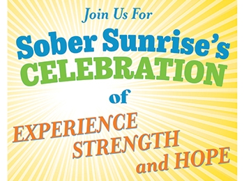 Sober Sunrise’s Celebration, Sat., May 2, 2020